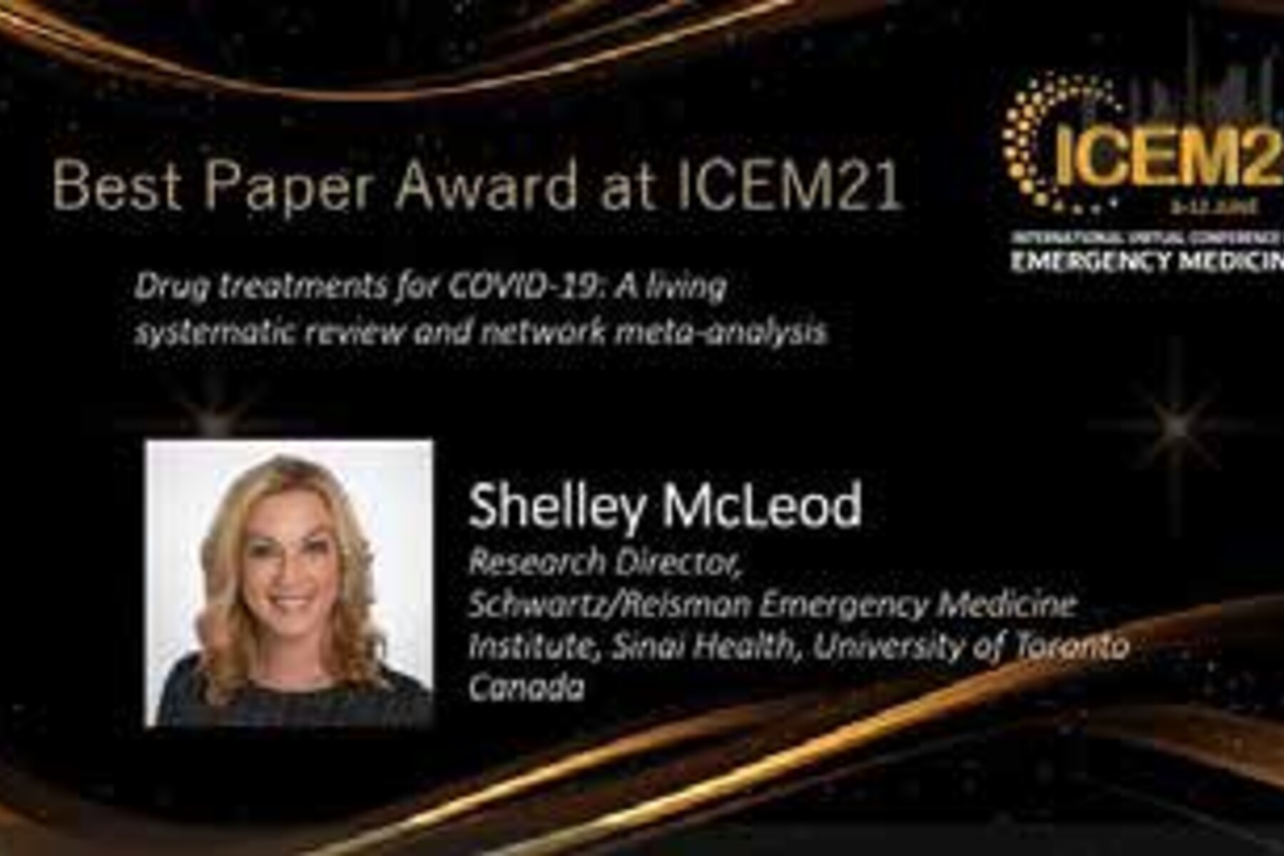 Shelley McLeod Best Paper Award at ICEM21 Highlight Image