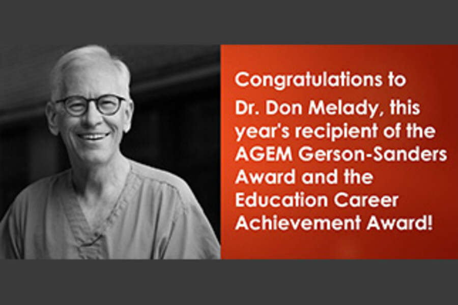 Dr Don Melady AGEM Gerson-Sanders Awards main image