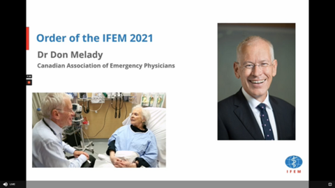 Dr Don Melady Order of IFEM21