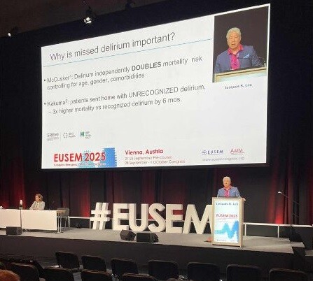 Dr. Lee presenting at EUSEM