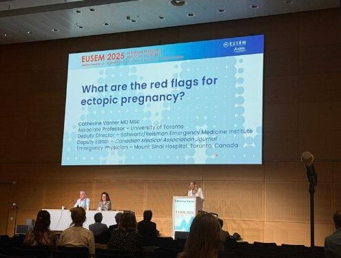 Dr. Varner presenting at EUSEM