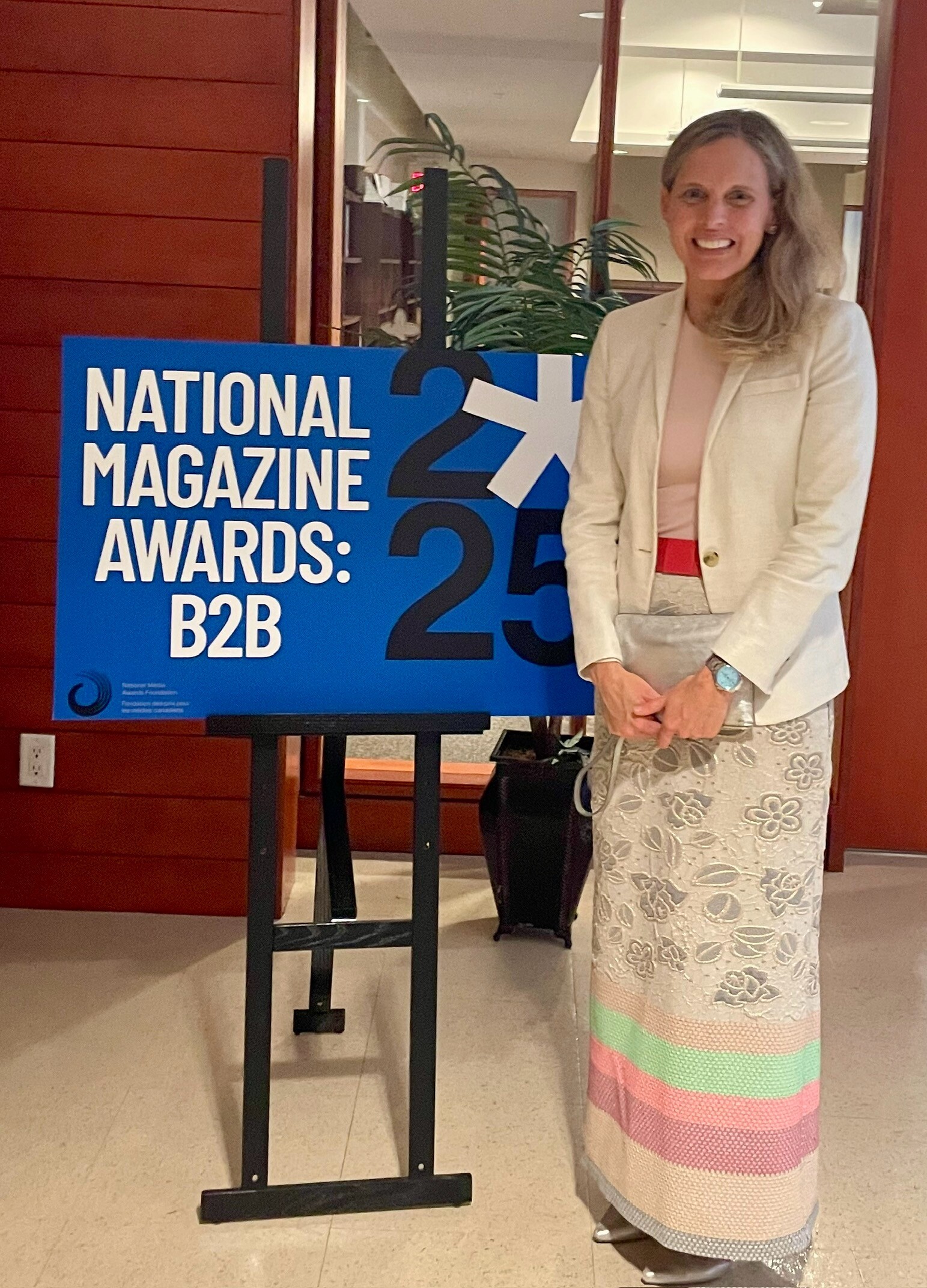 Dr.Varner at the B2B awards