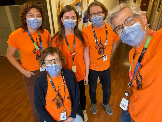 Orange shirt day with Peers