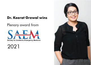 Dr. Keerat Grewal wins Plenary Award for SAEM 2021 | Schwartz/Reisman ...